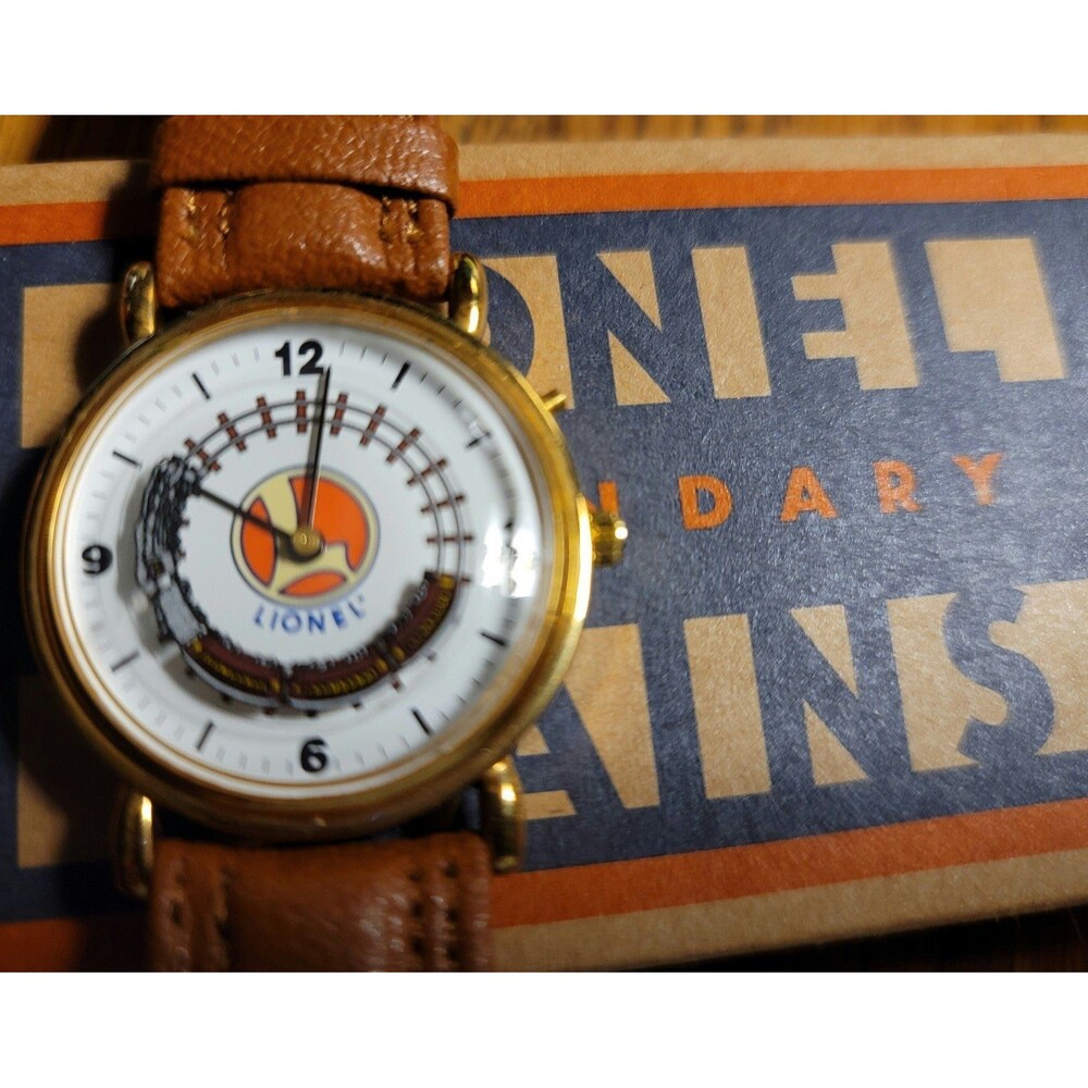 Lionel collectible train watch in tin and cover wrap